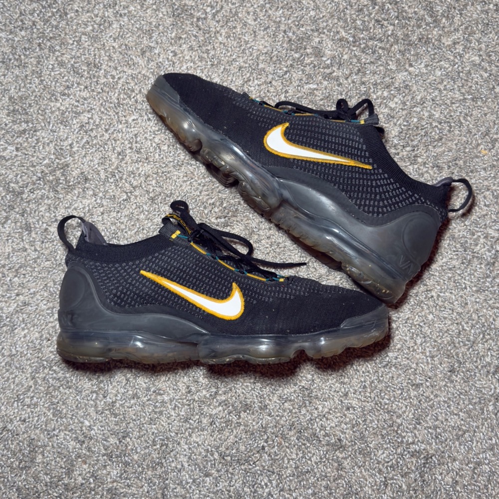 Nike Air VaporMax‎ 2021 Flyknit Black Gold Anthracite DH4086-001 Mens 13